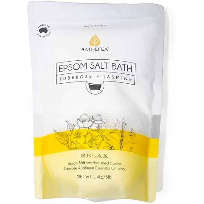 Bathefex 1000Hour Bathefex Epsom Salt Bath Tuberose & Jasmine, 1.4 Kg ' 1 Units - Image 1